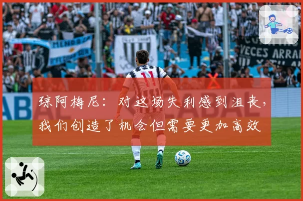 琼阿梅尼：对这场失利感到沮丧，我们创造了机会但需要更加高效